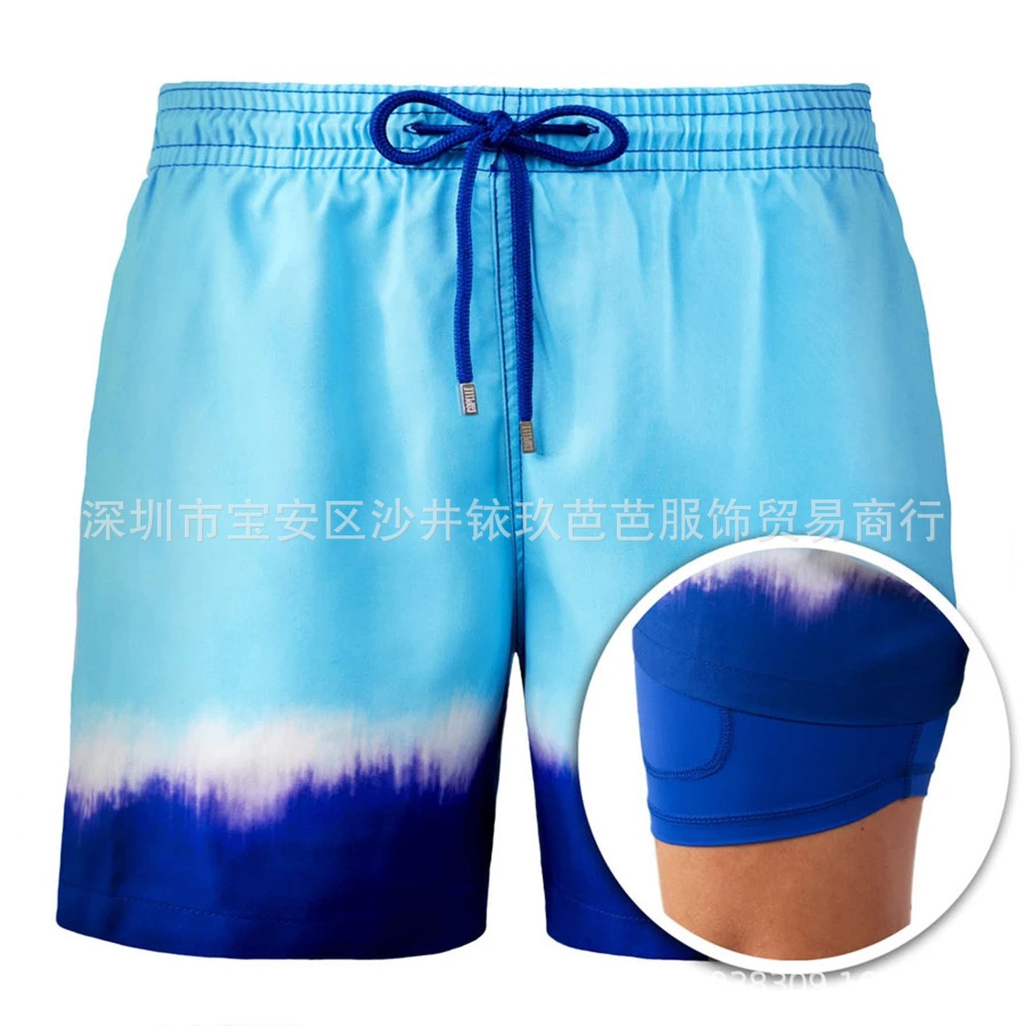 Swimwear Mens Double-layer