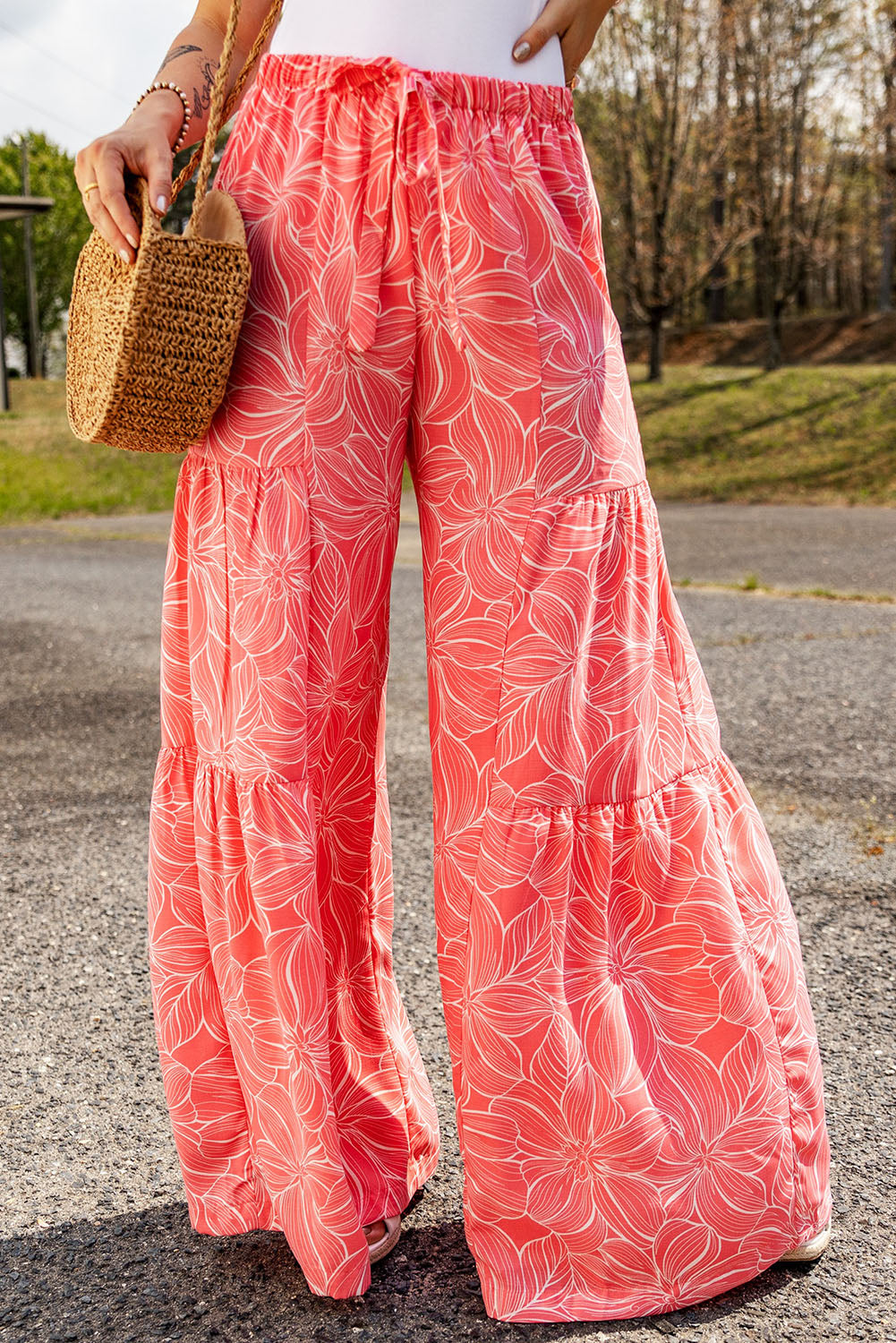 Floral Leg Pants