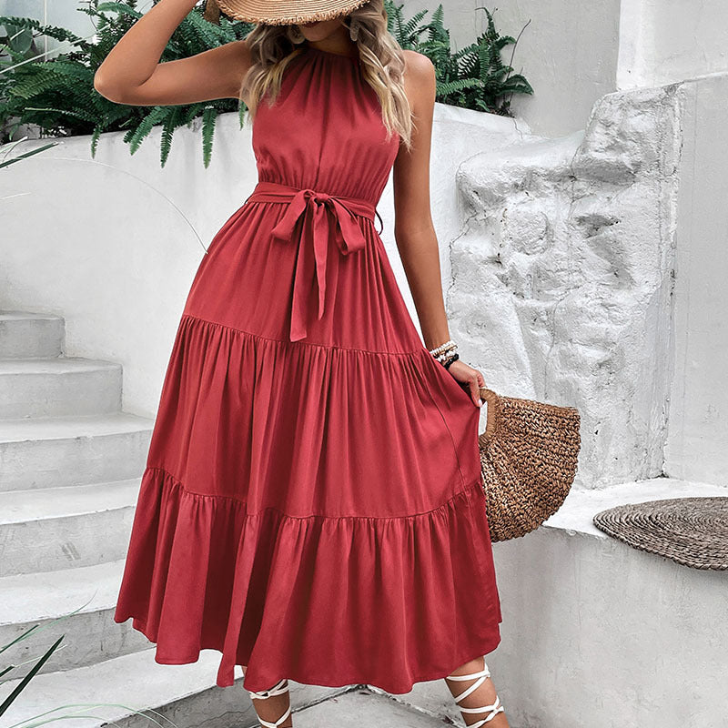 Red Maxi-Dress