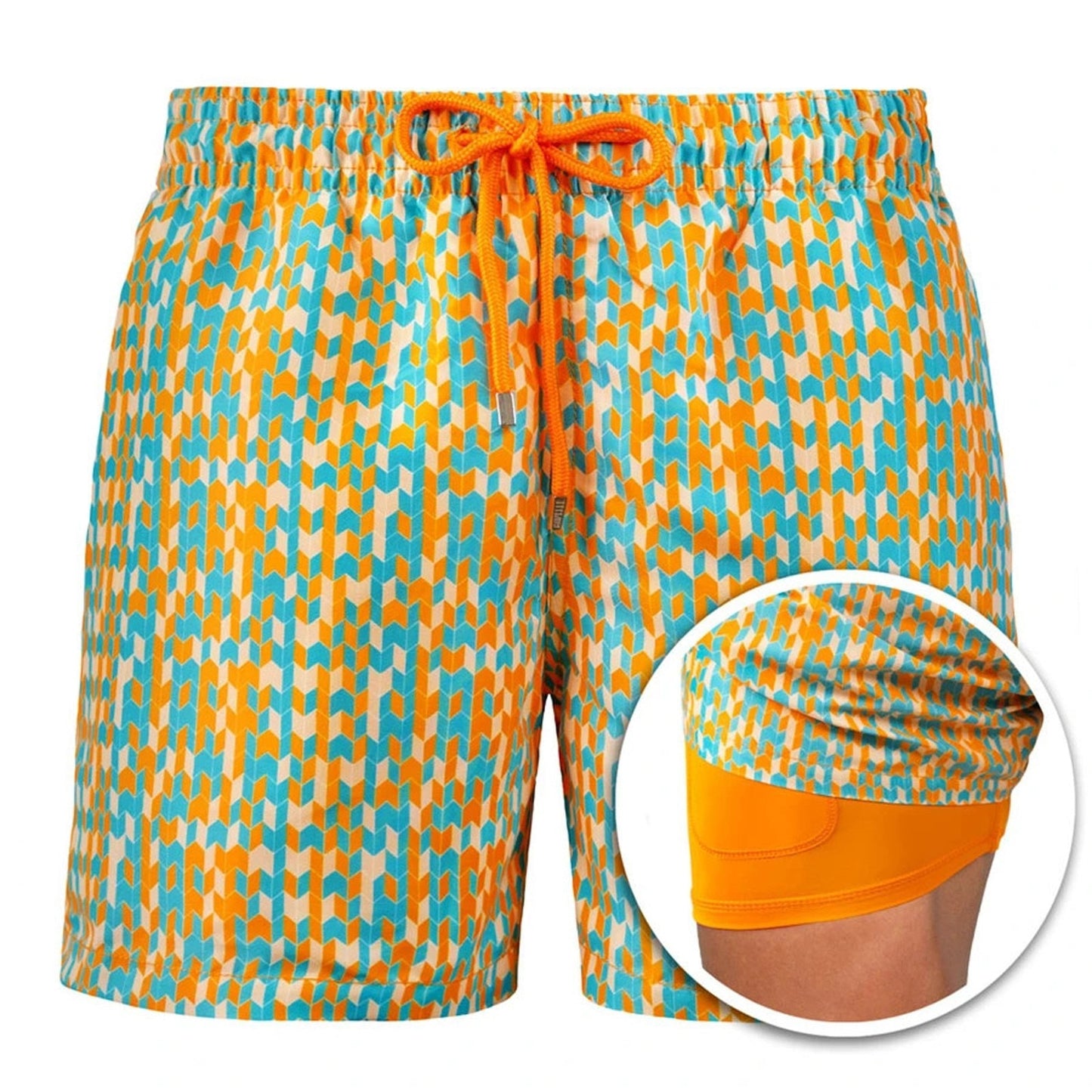 Swimwear Mens Double-layer