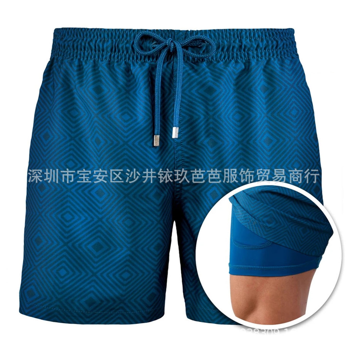 Swimwear Mens Double-layer