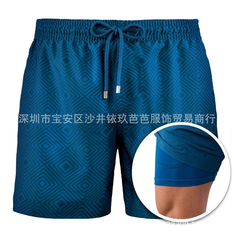 Swimwear Mens Double-layer