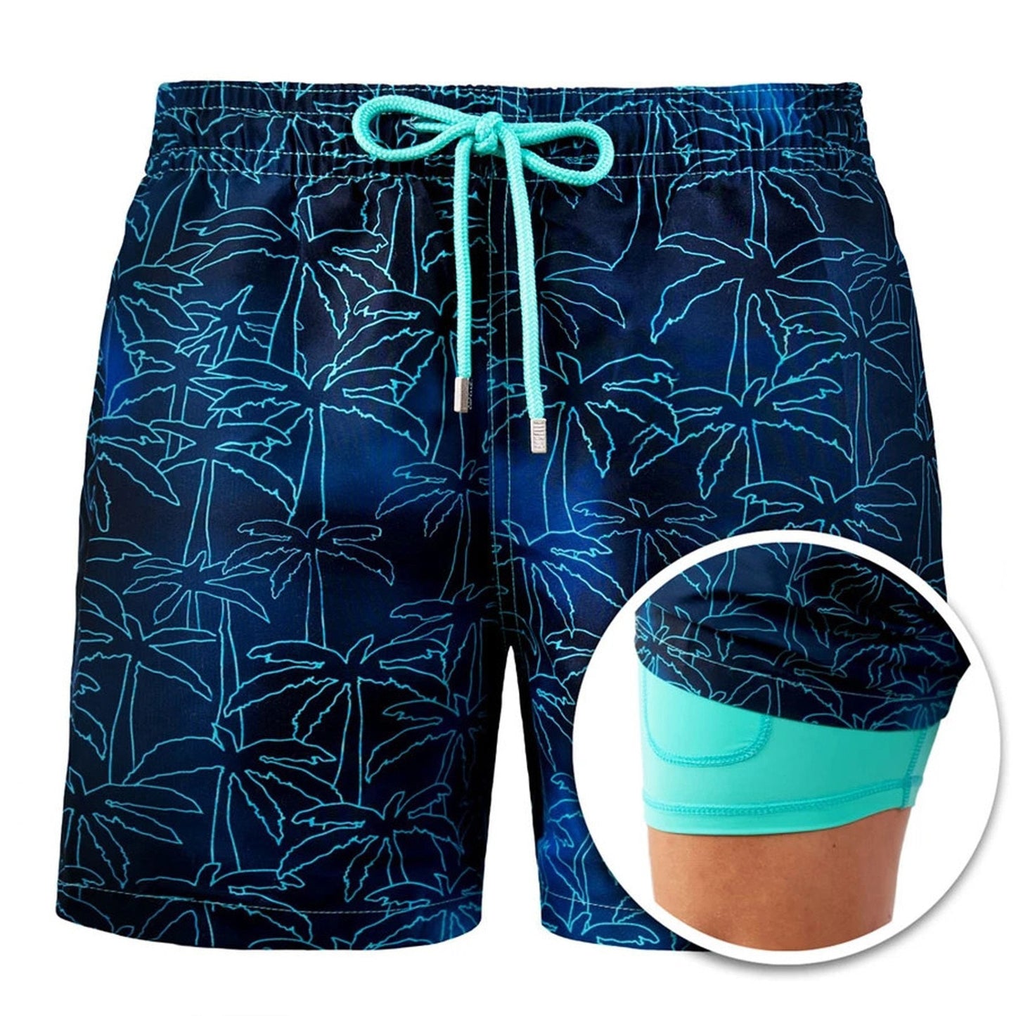 Swimwear Mens Double-layer