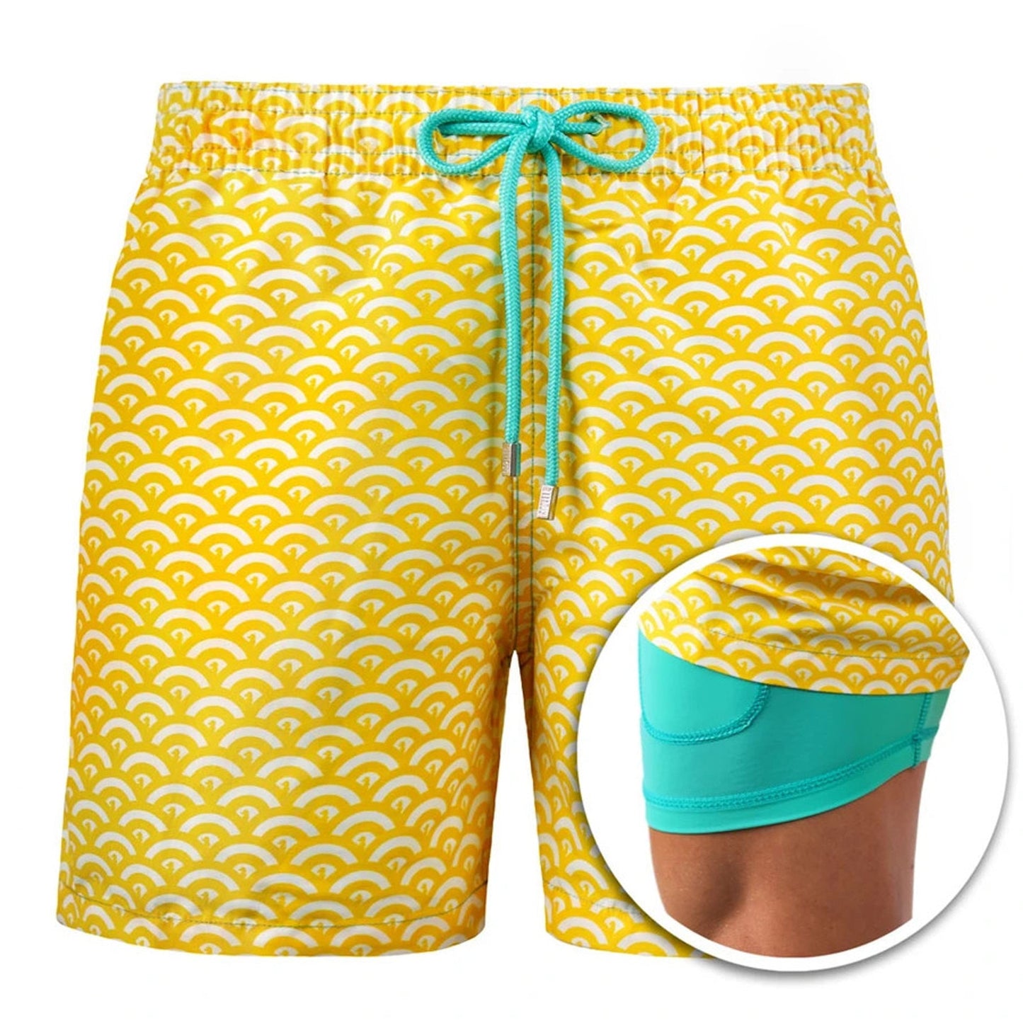 Swimwear Mens Double-layer