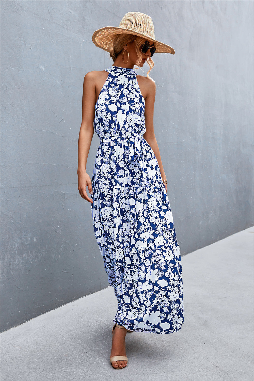 Maxi Dress Summer Tie Waist