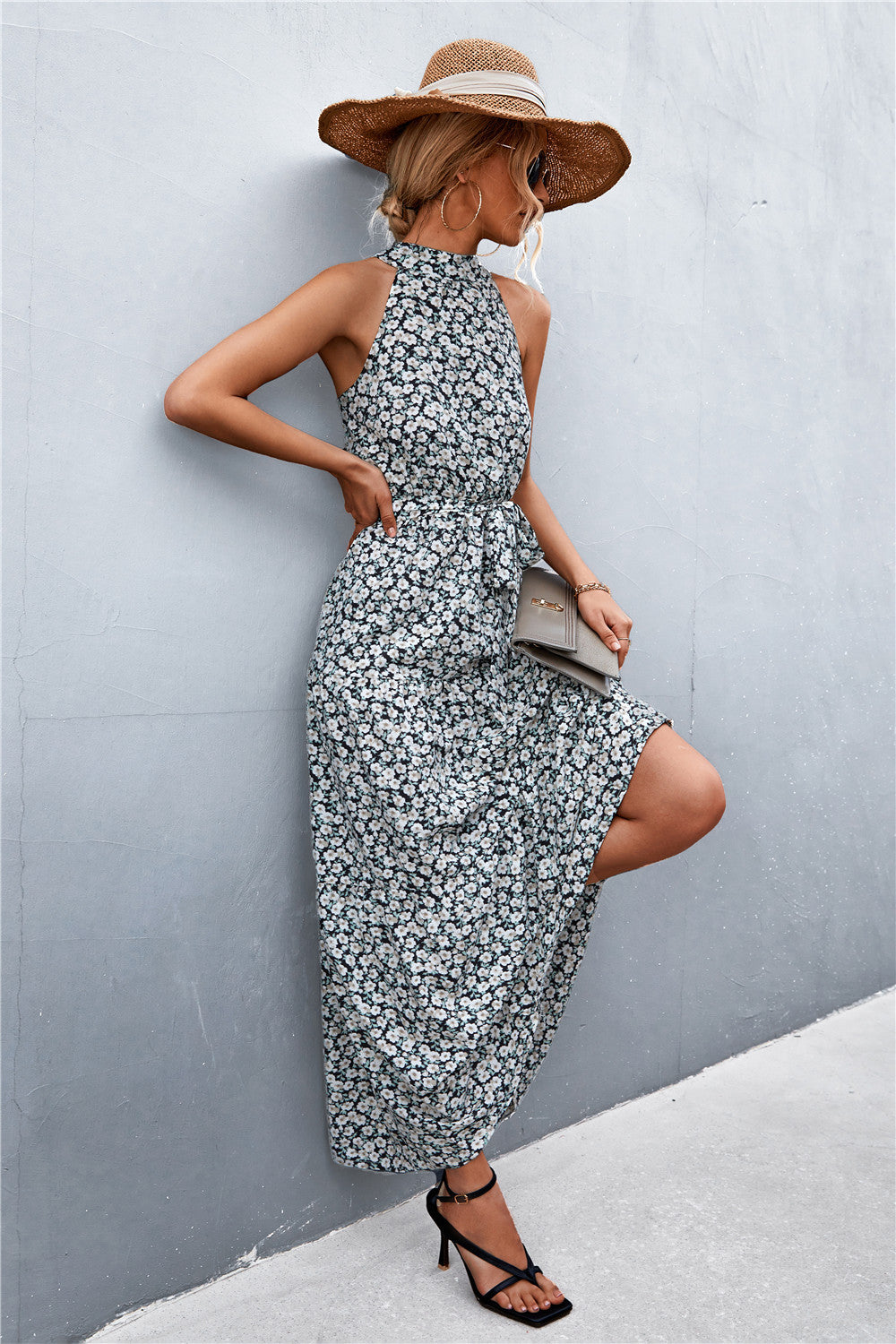 Maxi Dress Summer Tie Waist