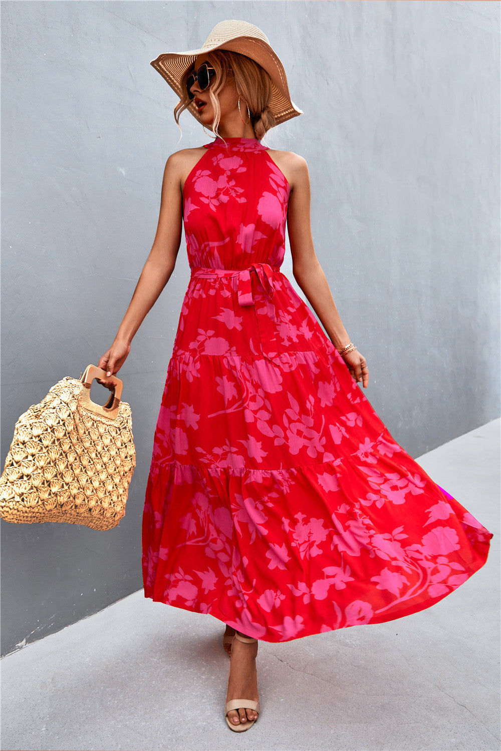 Maxi Dress Summer Tie Waist