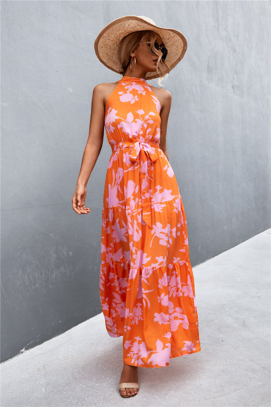 Maxi Dress Summer Tie Waist
