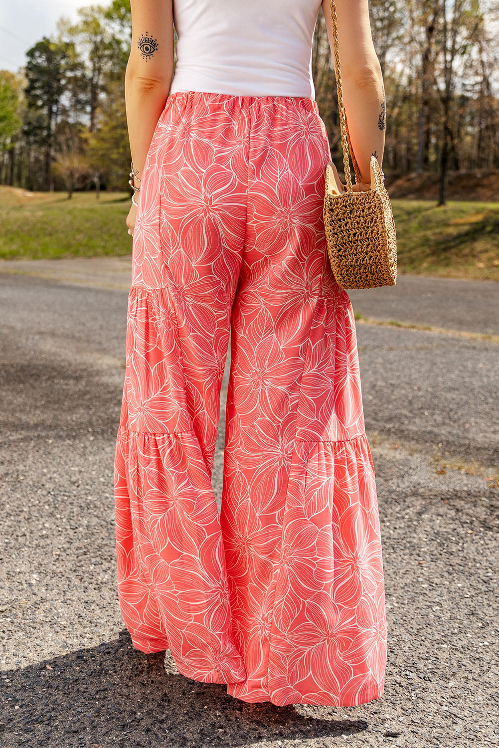 Floral Leg Pants