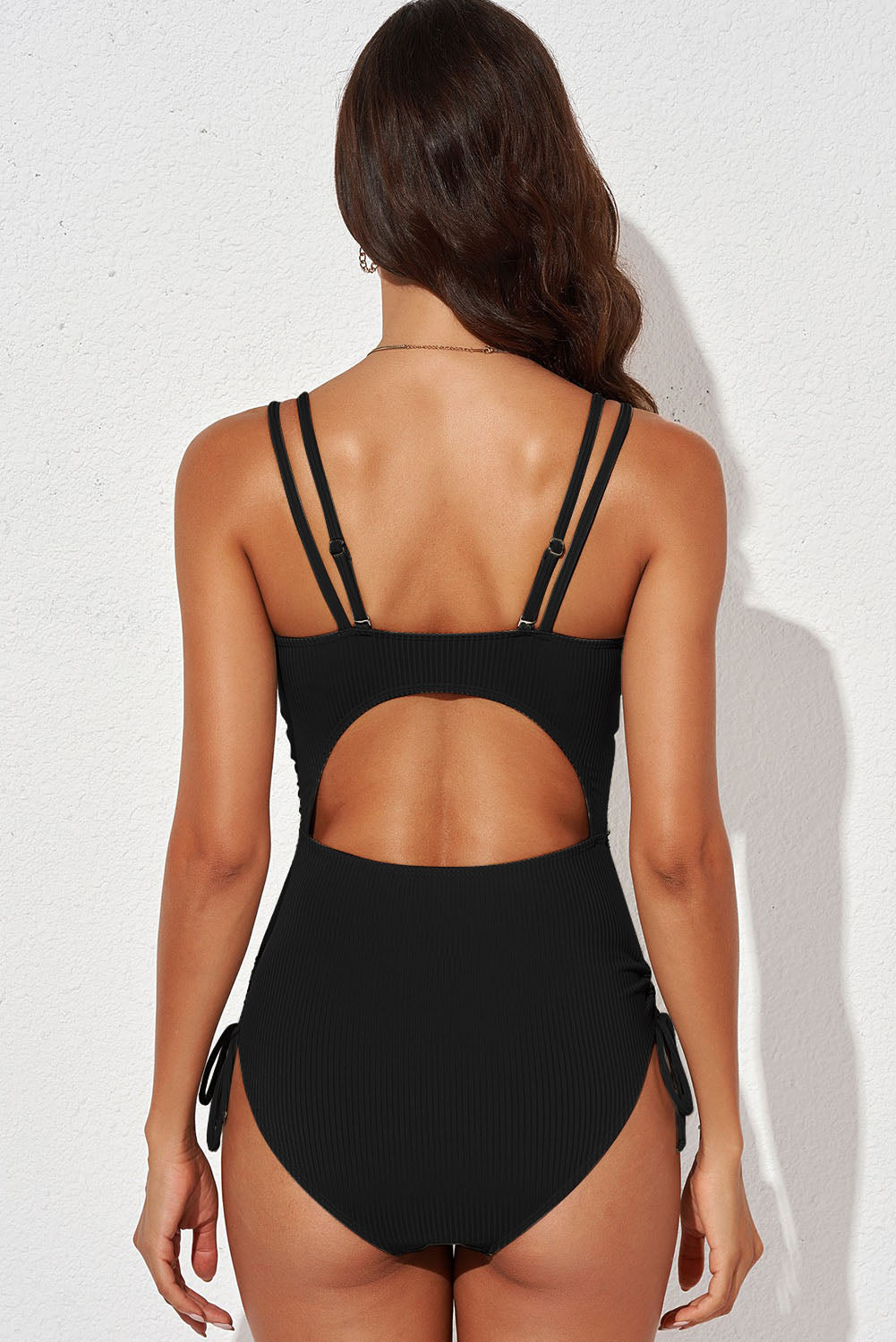 One-Piece Swimsuit- Tied Cutout