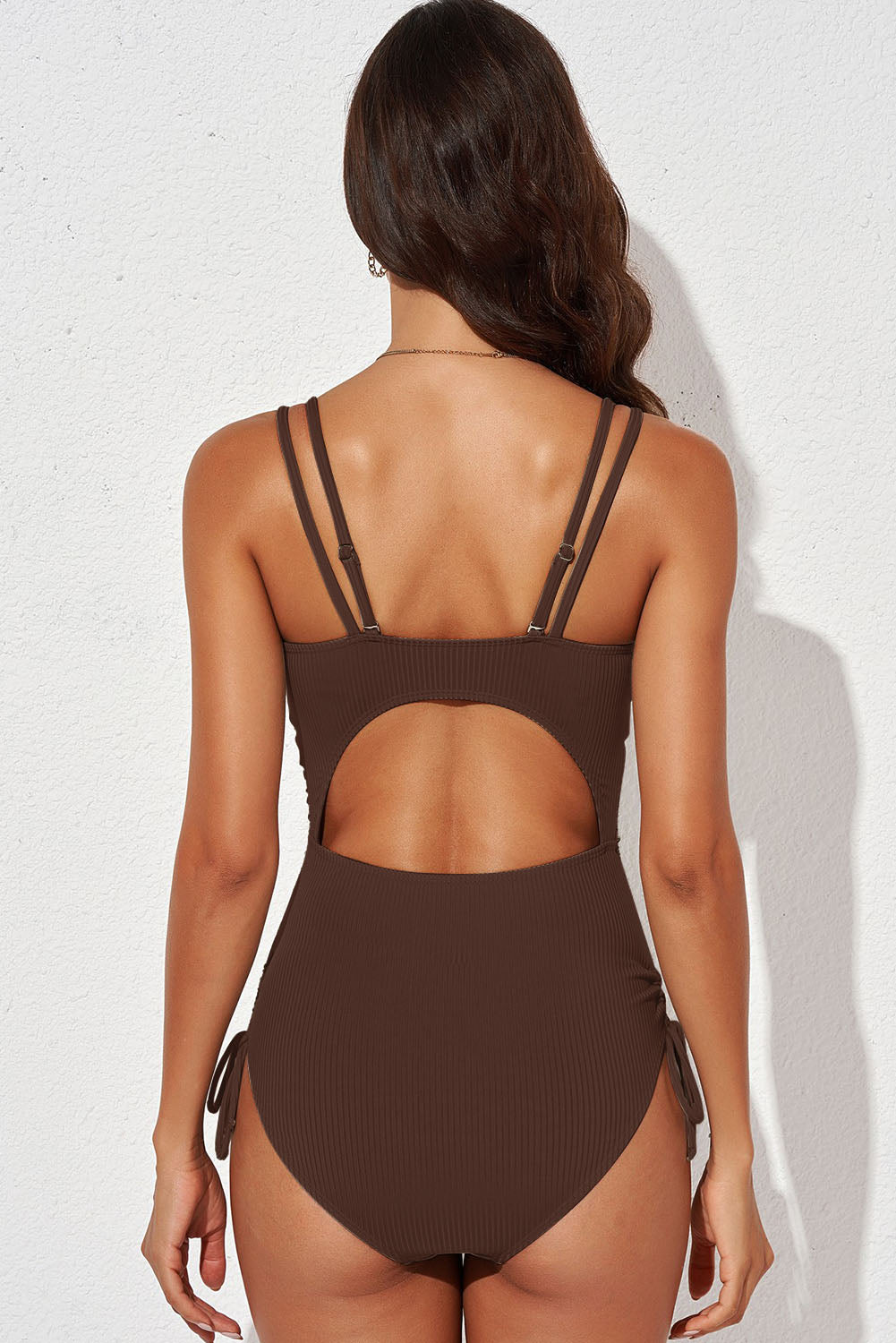 One-Piece Swimsuit- Tied Cutout