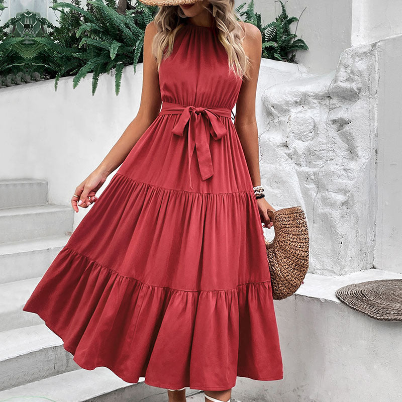 Red Maxi-Dress