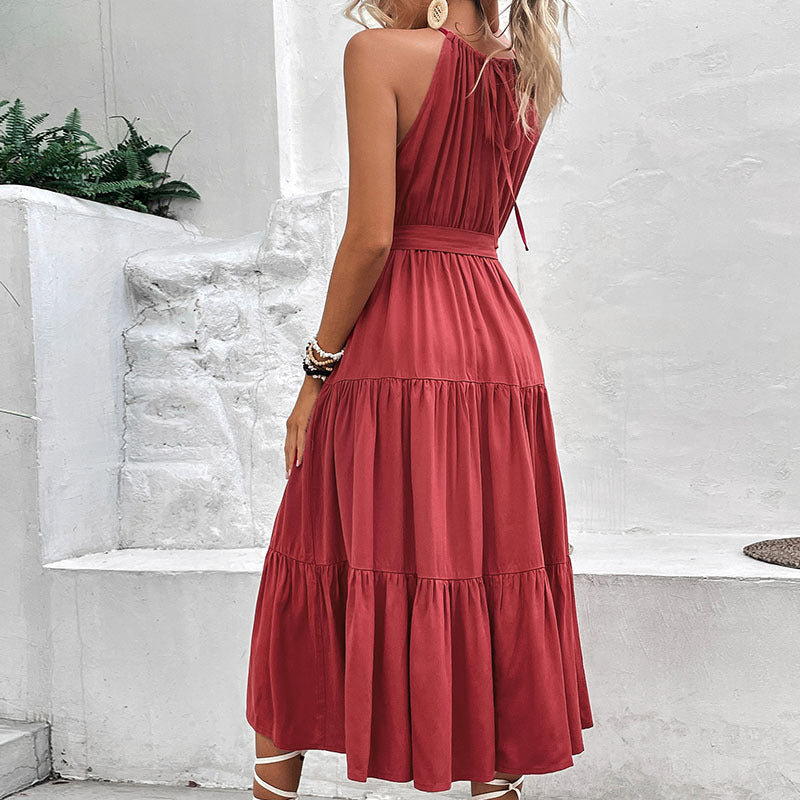 Red Maxi-Dress