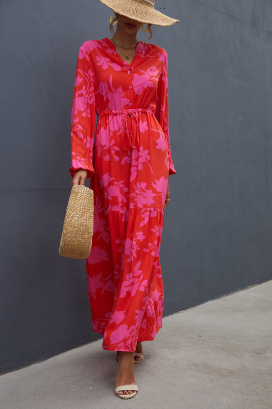FushiaRed Long Dress