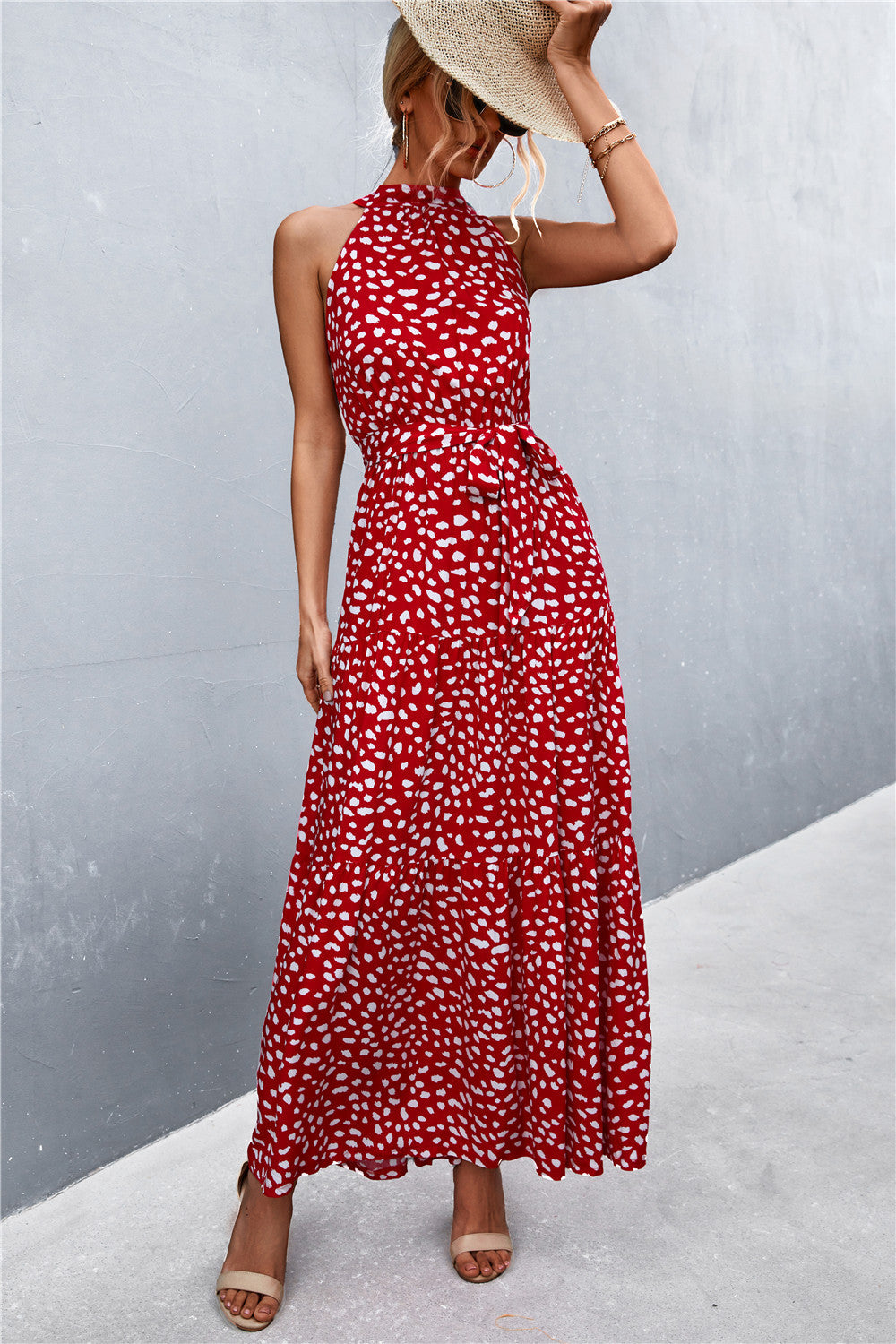 Maxi Dress Summer Tie Waist
