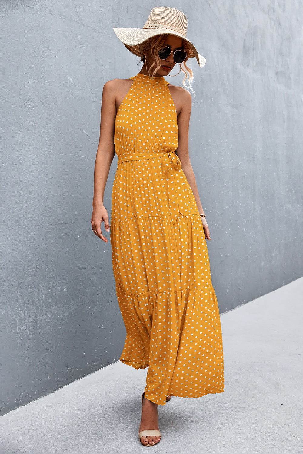 Maxi Dress Summer Tie Waist