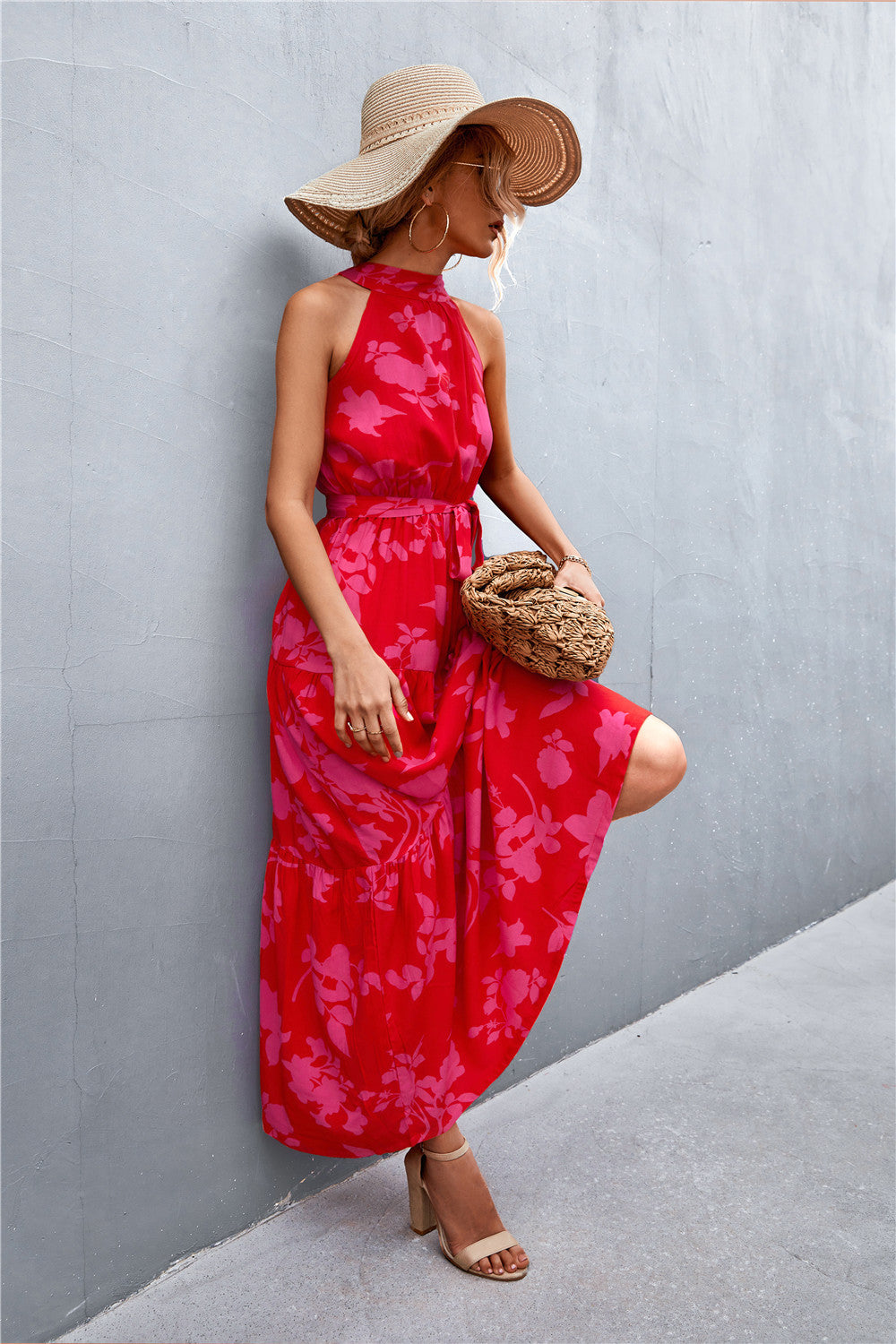 Maxi Dress Summer Tie Waist