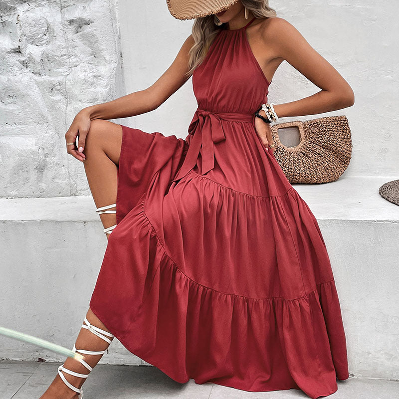 Red Maxi-Dress