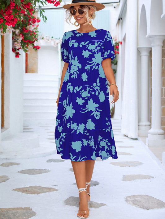 Milli Dress- Floral Sleeve